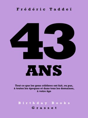 cover image of 43 ans